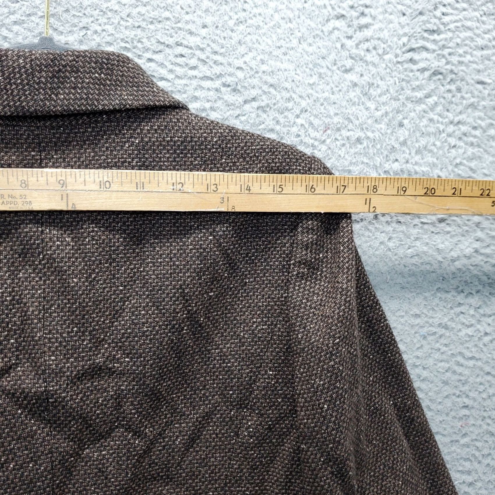 Calvin Klein Calvin Klein Blazer Womens Size 10 Brown Tweed Wool Textured Double Breasted Jacket Size L / US 10 / IT 46 - 5 Thumbnail