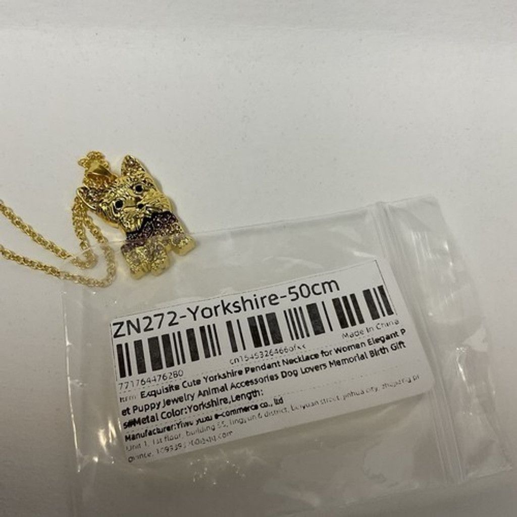 The Unbranded Brand NWT Gold Necklace With Poodle Charm Pet Puppy Jewelry Gift Size ONE SIZE - 2 Thumbnail