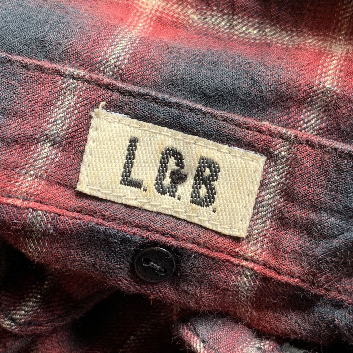 Le Grande Bleu (L.G.B.) L.G.B Shadow Distressed Flannel Shirt Size US XS / EU 42 / 0 - 3 Thumbnail