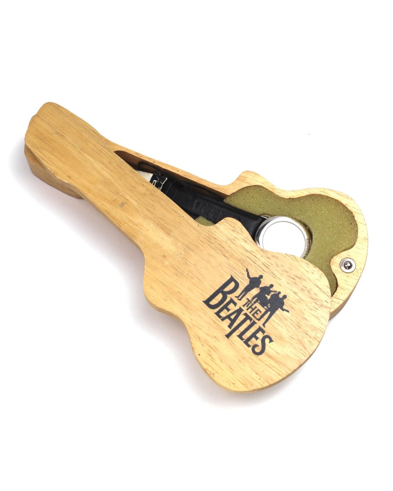 Vintage 1993 THE BEATLES APPLE CORPS LTD. WATCH WITH WOODEN CASE Size ONE SIZE - 10 Thumbnail