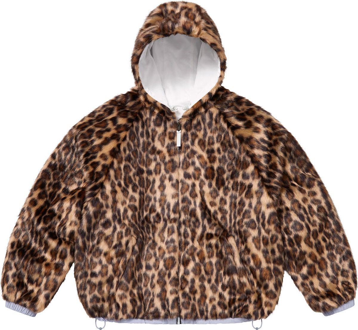 Supreme Supreme Faux Fur Reversible Hooded Track Jacket White SS25 Size US L / EU 52-54 / 3 - 6 Thumbnail