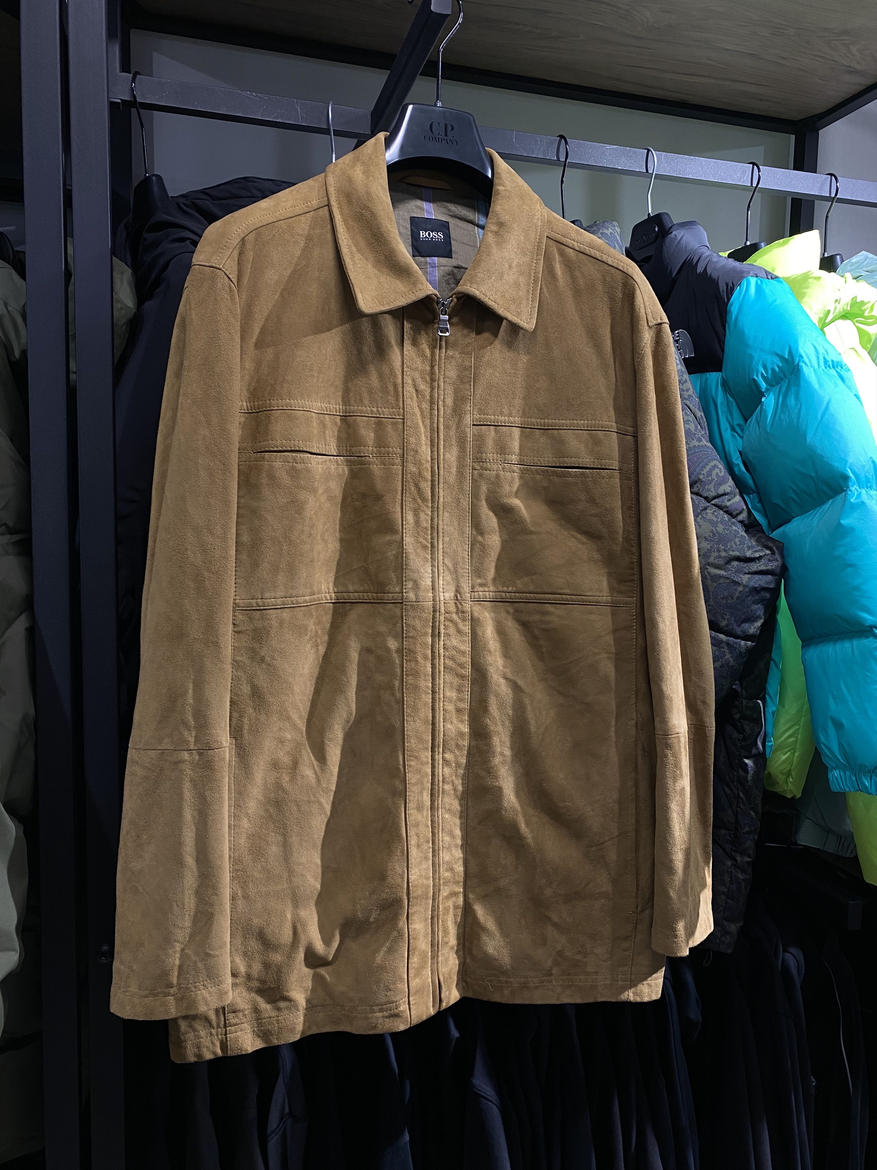 Hugo Boss Hugo Boss Vintage Goatskin Suede Craff Tan Leather Jacket Size US L / EU 52-54 / 3 - 2 Thumbnail