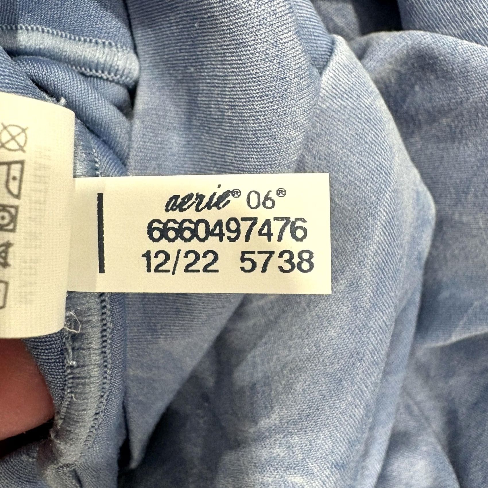 Vintage Aerie Flare Leggings Womens Small Blue Hi Rise Gym Stretch Yoga Trousers List 32in Inseam Activewear Sport Pants Size 28" / US 6 / IT 42 - 3 Thumbnail