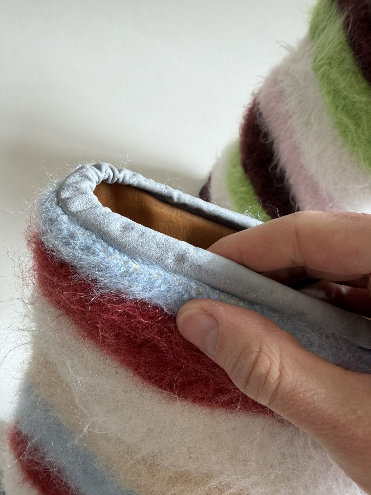 Marni Sample Striped Mohair Engineer Boots Size US 10 / EU 43 - 10 Thumbnail