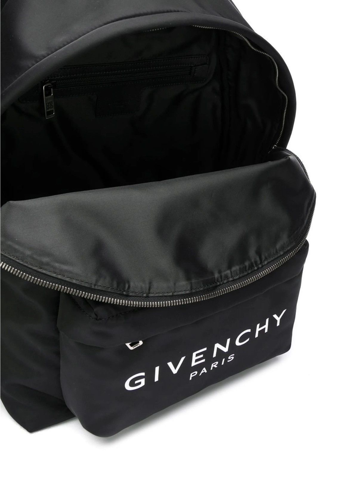 Givenchy Givenchy Paris Nylon Logo Black Backpack Size ONE SIZE - 11 Thumbnail