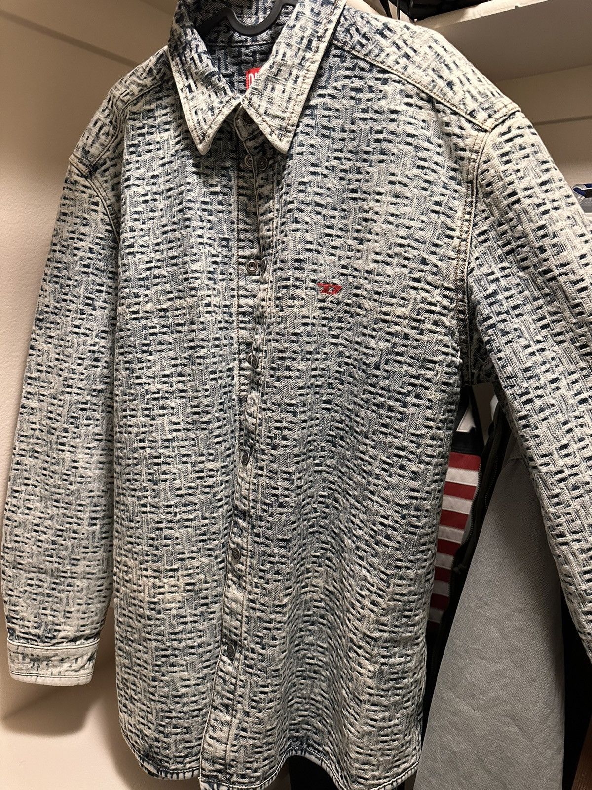 Diesel Diesel men’s monogram overshirt Size US M / EU 48-50 / 2 - 3 Thumbnail