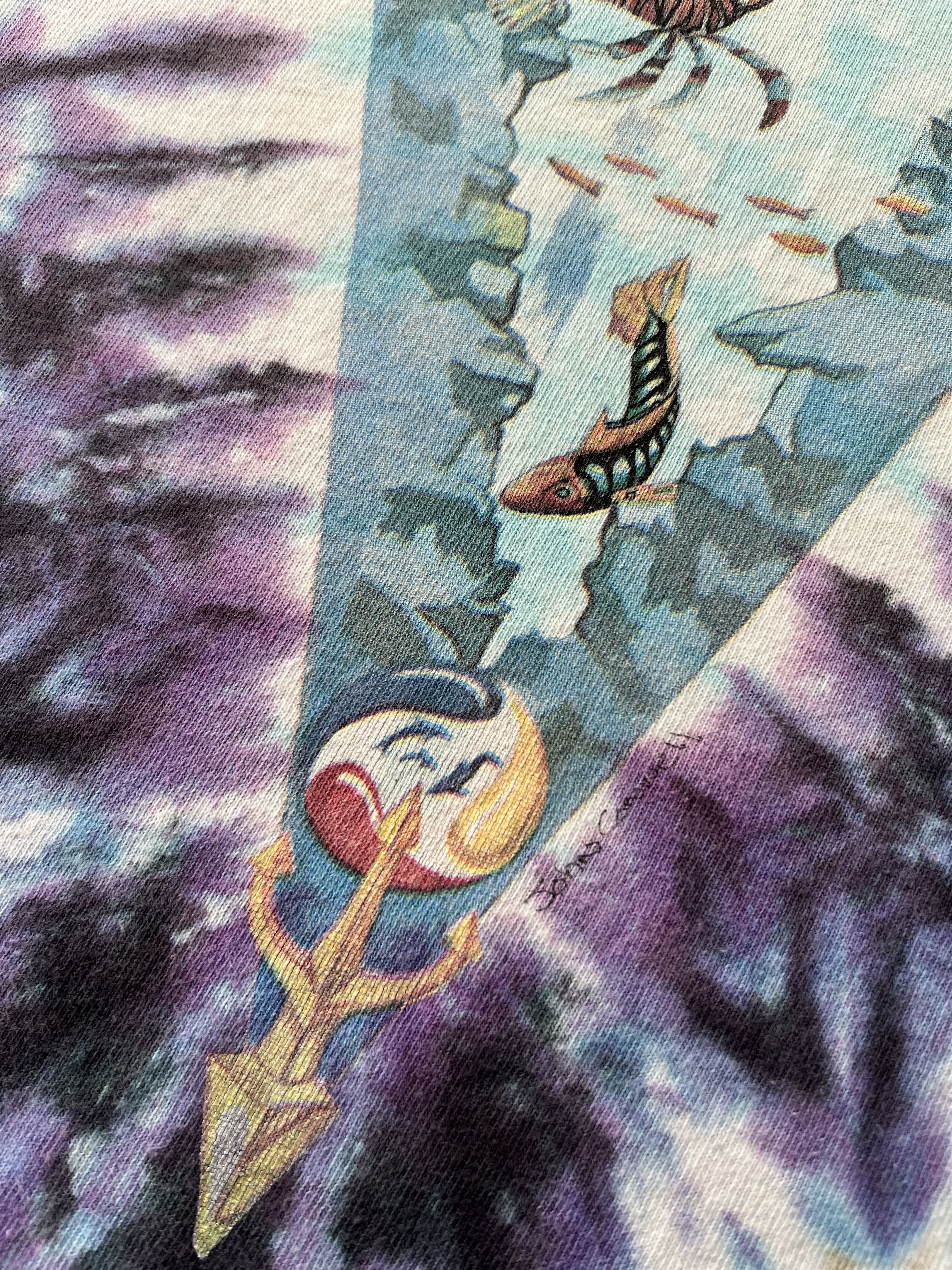 Liquid Blue Vintage 1990 Liquid Blue John Connell Ocean Dolphin T-shirt Size US XL / EU 56 / 4 - 6 Thumbnail