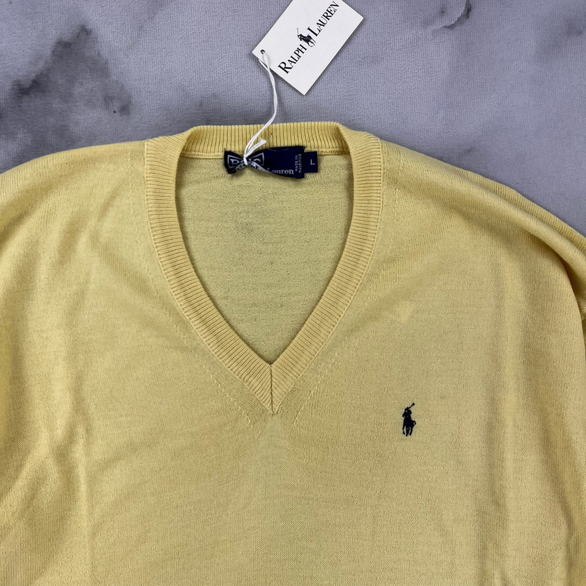 Ralph Lauren Maglione Ralph Lauren Cotone Scollo a V – L Size US L / EU 52-54 / 3 - 4 Thumbnail
