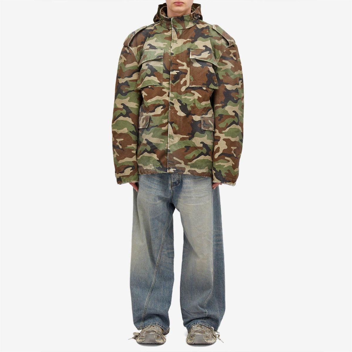 Balenciaga 💥SIZE XL💥Camo Cargo Jacket Size US L / EU 52-54 / 3 - 3 Thumbnail