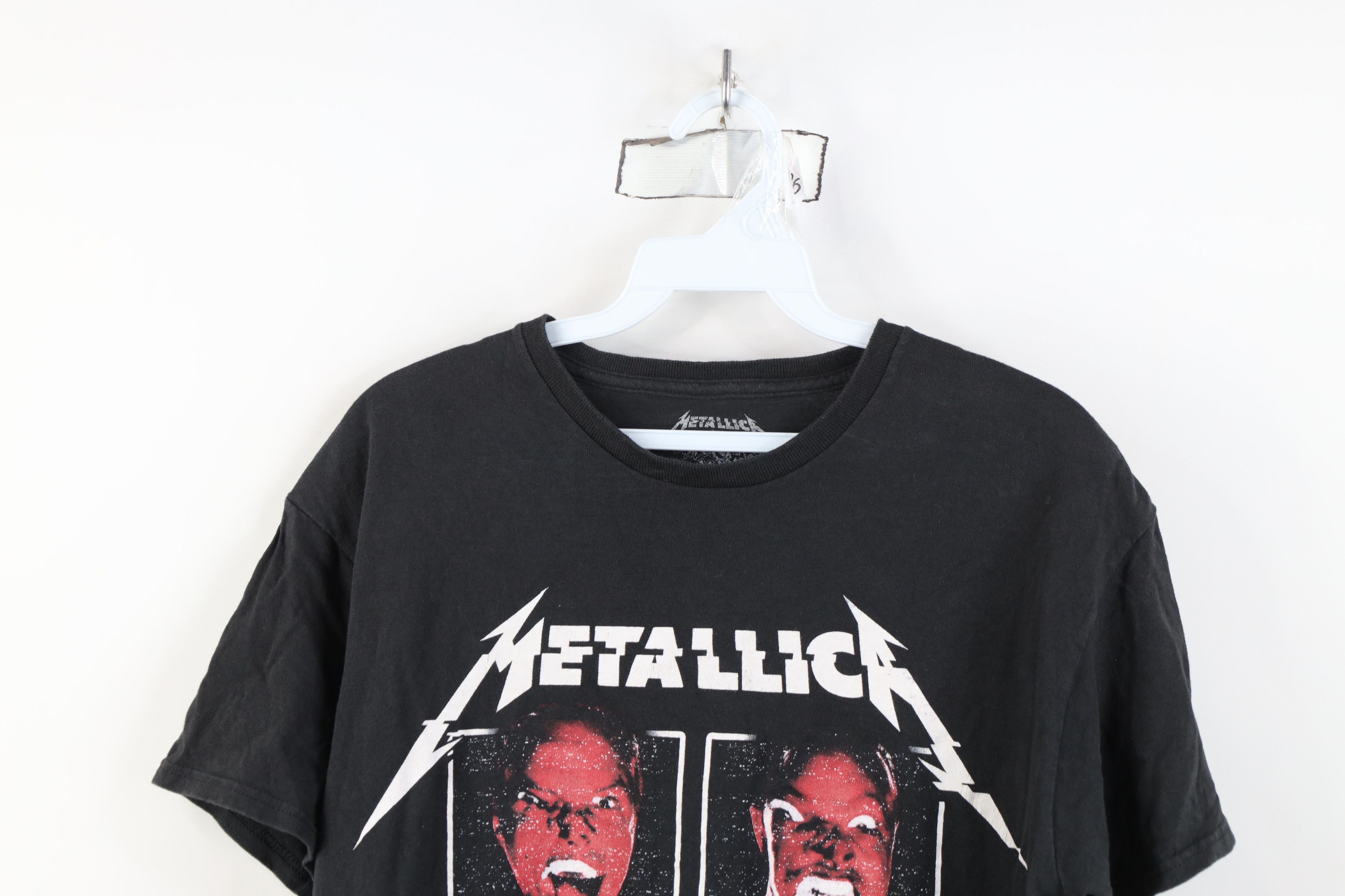 Vintage Y2K World Wired Tour Metallica Band T-Shirt Black Cotton Size US M / EU 48-50 / 2 - 2 Thumbnail