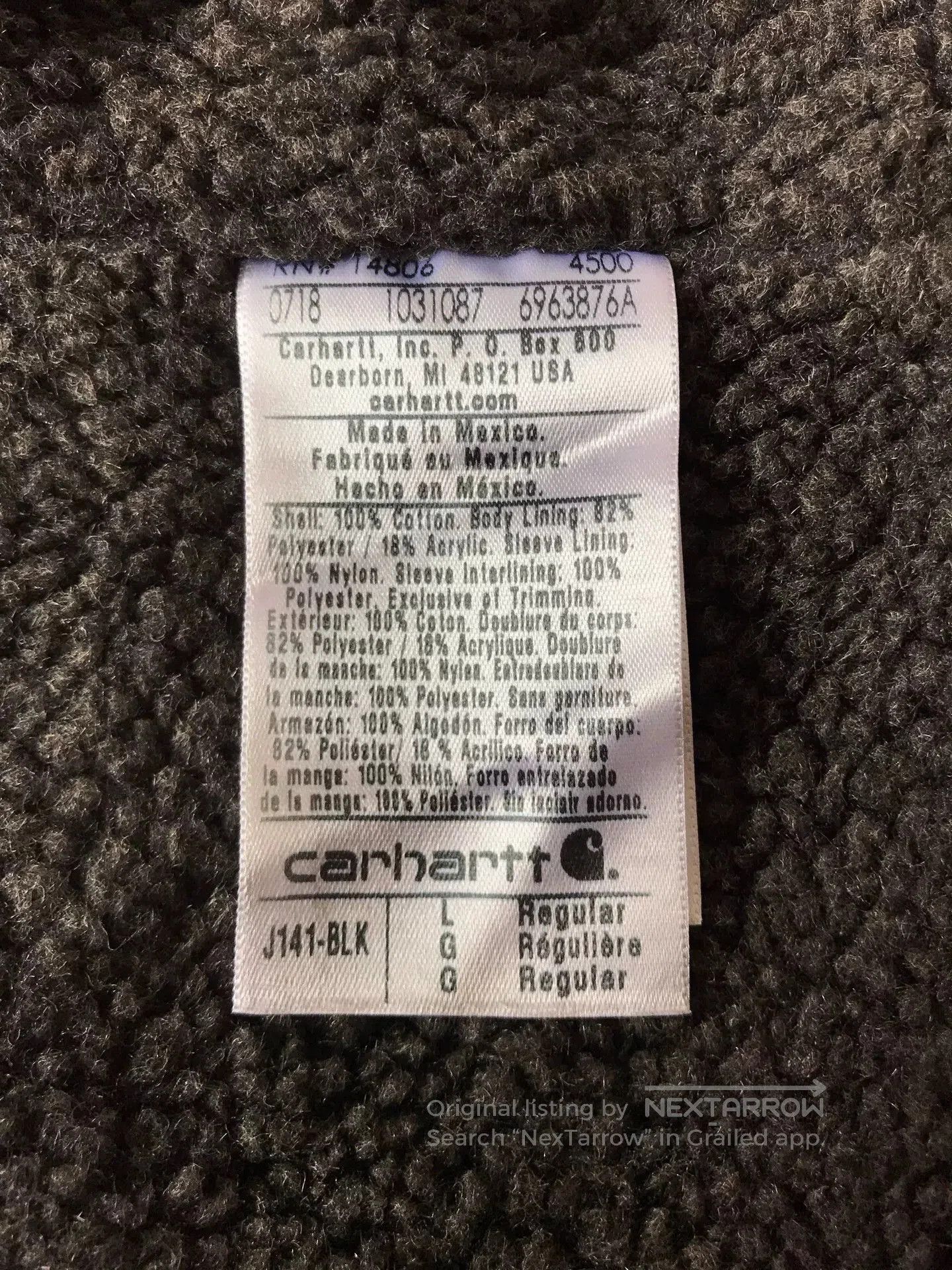 Carhartt Carhartt J141 Hooded Canvas Jacket. Size US L / EU 52-54 / 3 - 9 Thumbnail