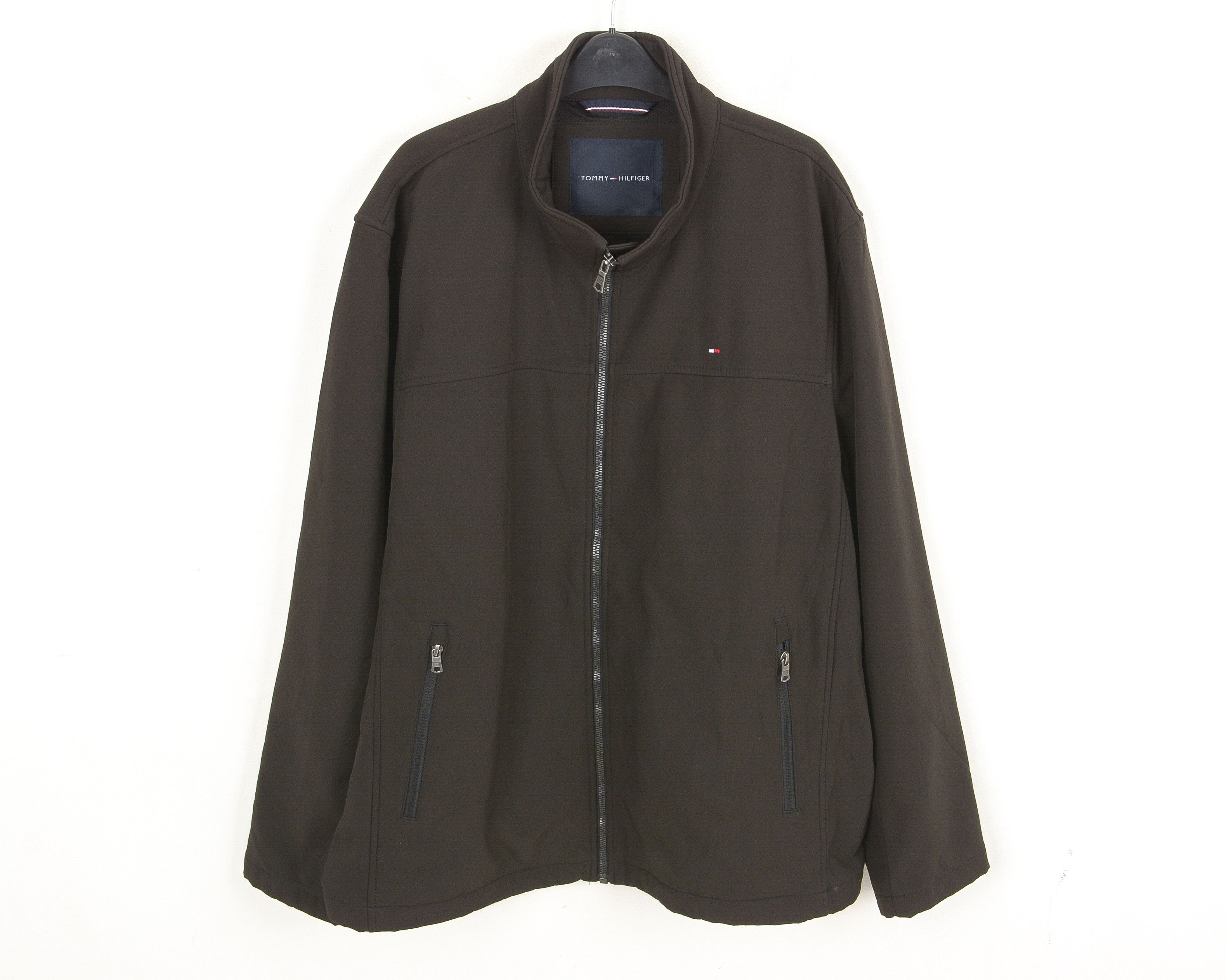 Tommy Hilfiger Softshell Jacket Coat Windbreaker Streetwear Zip Up Grey Top Size US XXL / EU 58 / 5 - 1 Thumbnail