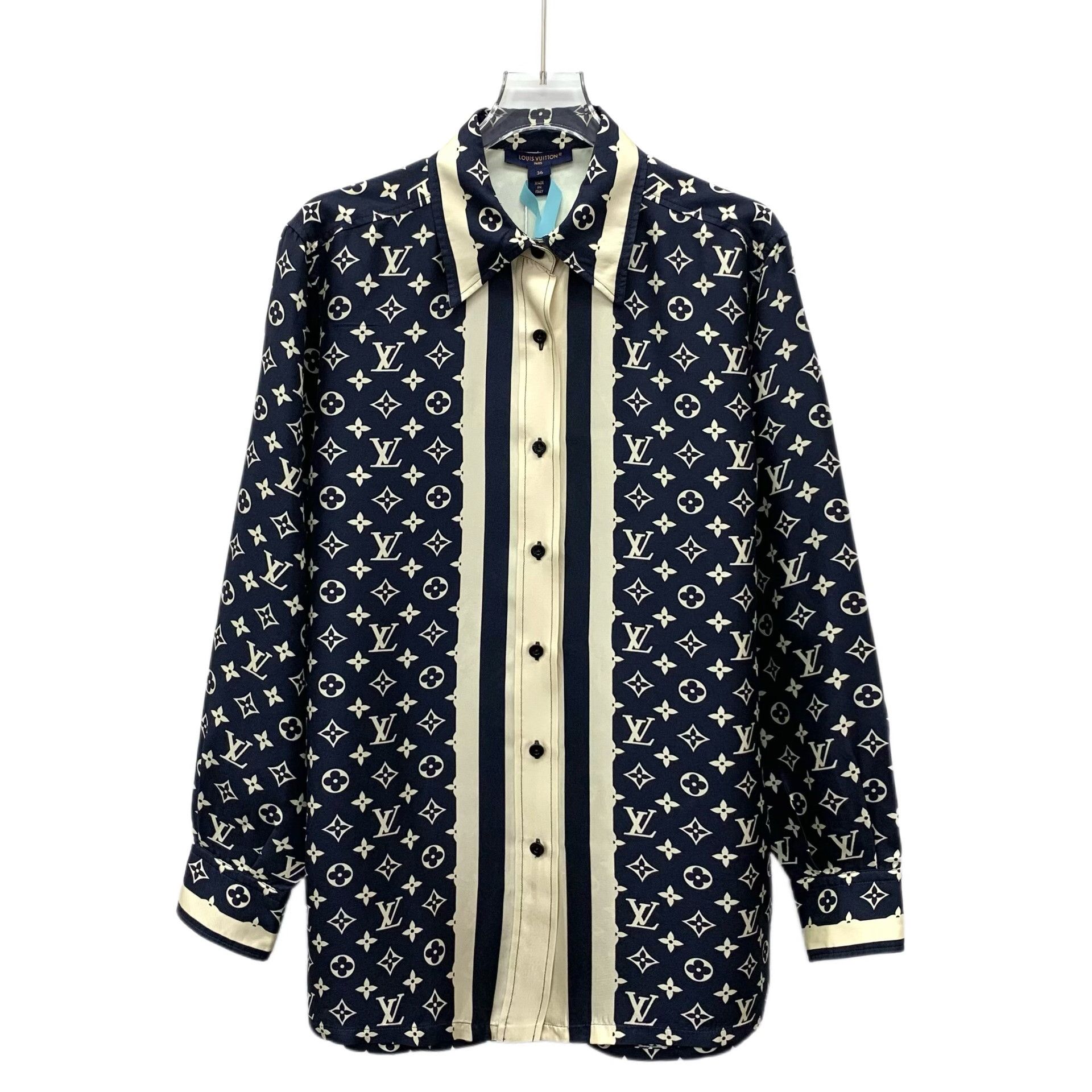 Louis Vuitton Louis Vuitton Blue Shirt S Men Size US S / EU 44-46 / 1 - 1 Thumbnail
