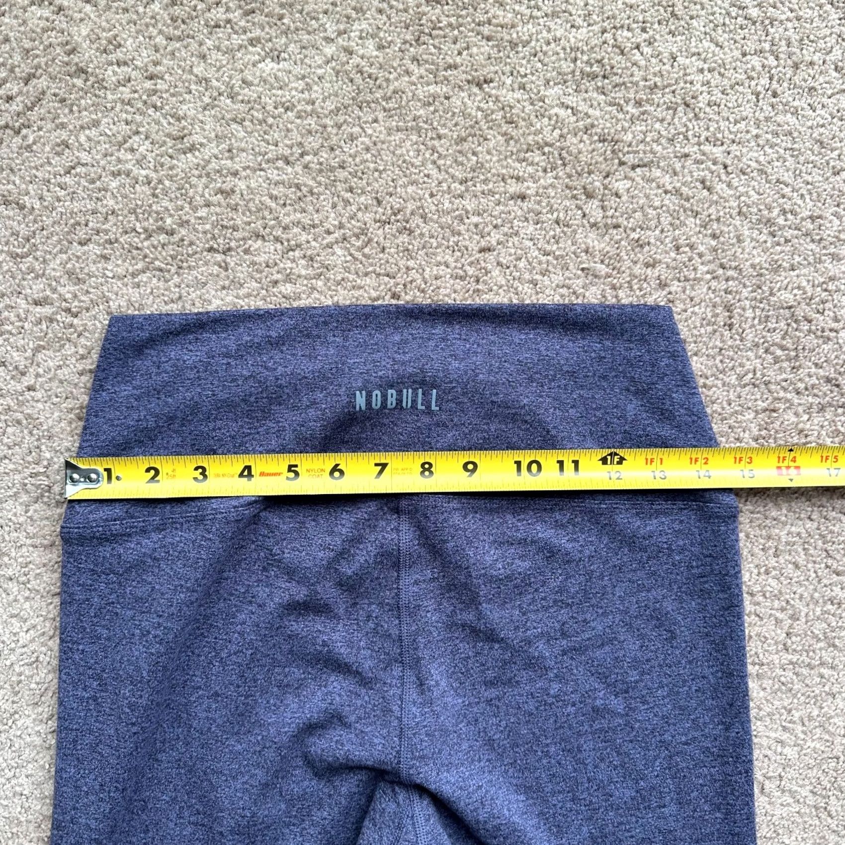 Vintage NOBULL Leggings Womens Medium Blue Athleticwear Pants Stretch Cropped Workout Size 32" / US 10 / IT 46 - 7 Thumbnail