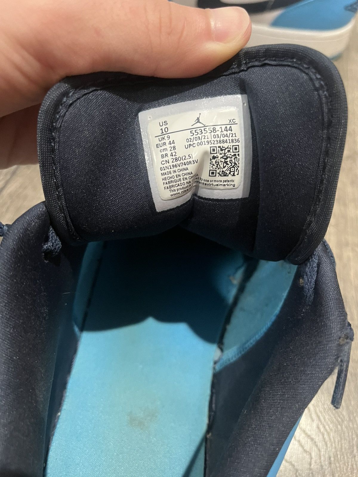 Jordan Brand × Nike Jordan 1 low unc Size US 10 / EU 43 - 4 Thumbnail