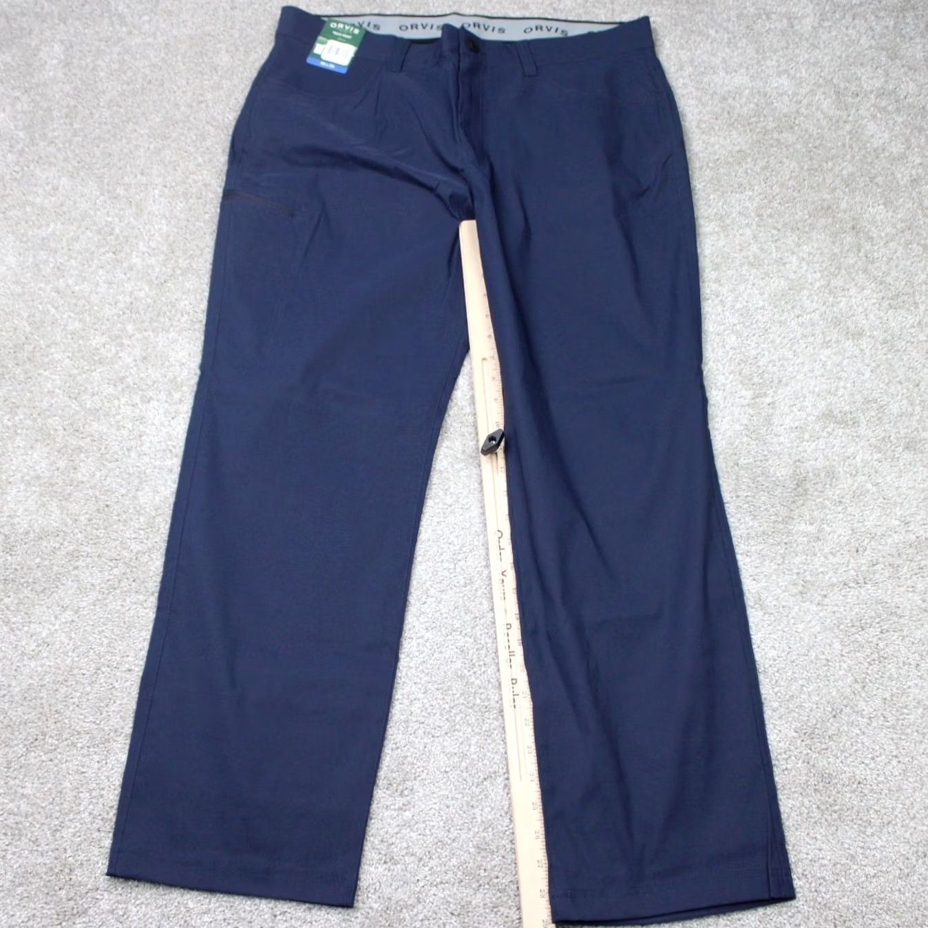 Orvis Orvis Tech Pants Mens 36x29 Blue Water Repellent Cargo Gorpcore Work Stretch Pants Size US 36 / EU 52 - 2 Thumbnail