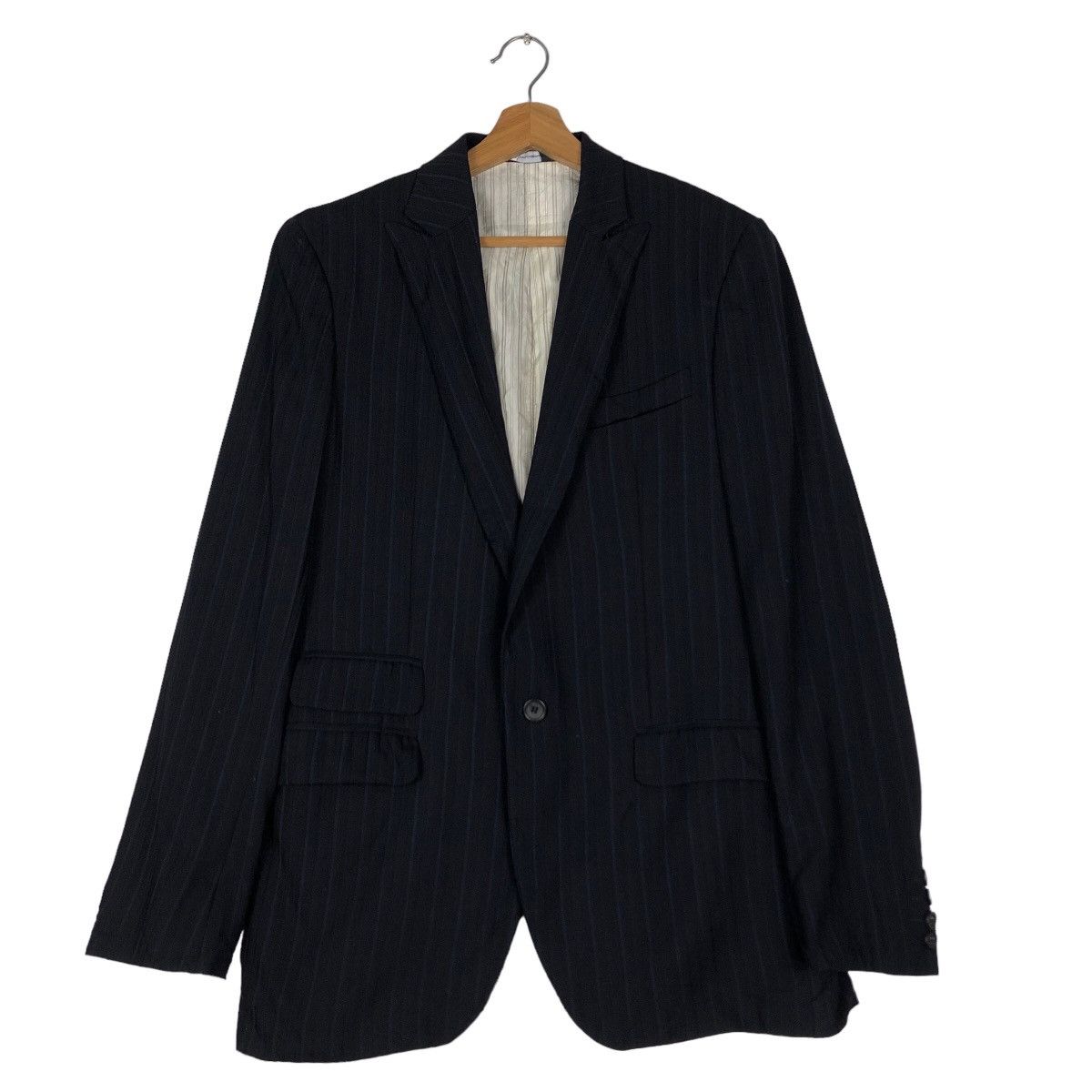 Dolce & Gabbana Vtg Pin Striped Dolce & Gabbana Double Breast Made in Italy Size US M / EU 48-50 / 2 - 1 Thumbnail