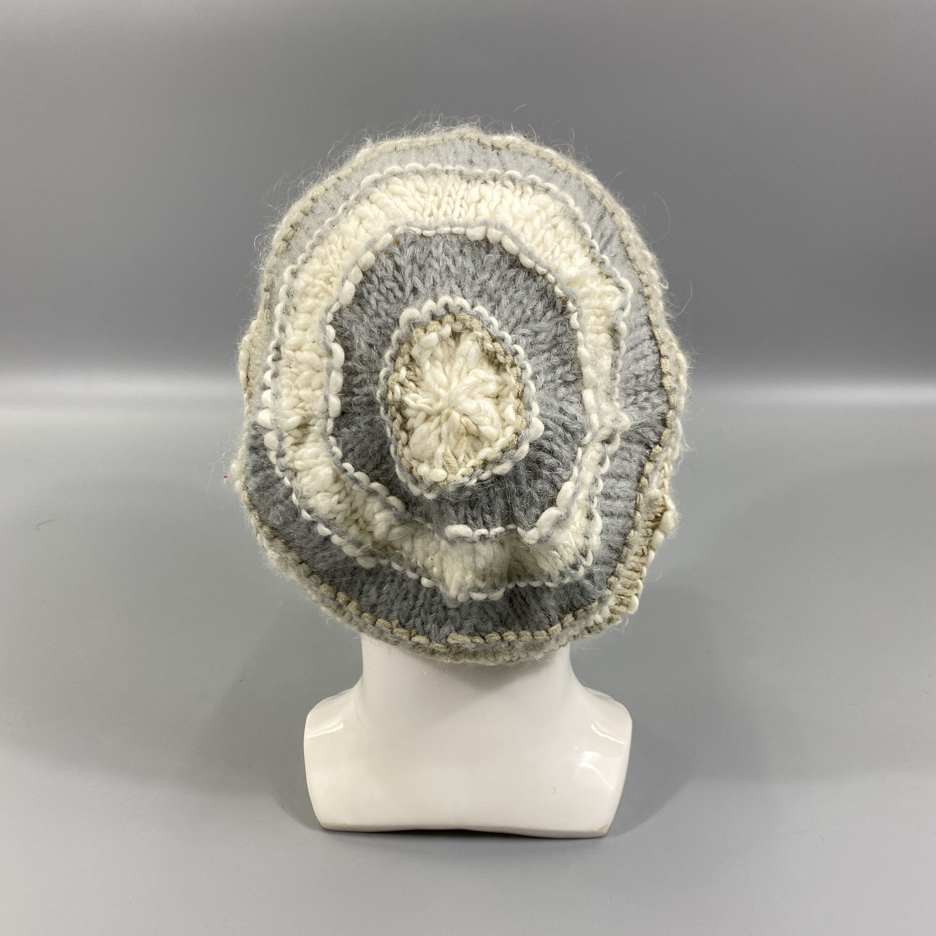 Japanese Brand Pozzyrap Knitted Beanie Hat With Brim -BN1021 Size ONE SIZE - 4 Thumbnail