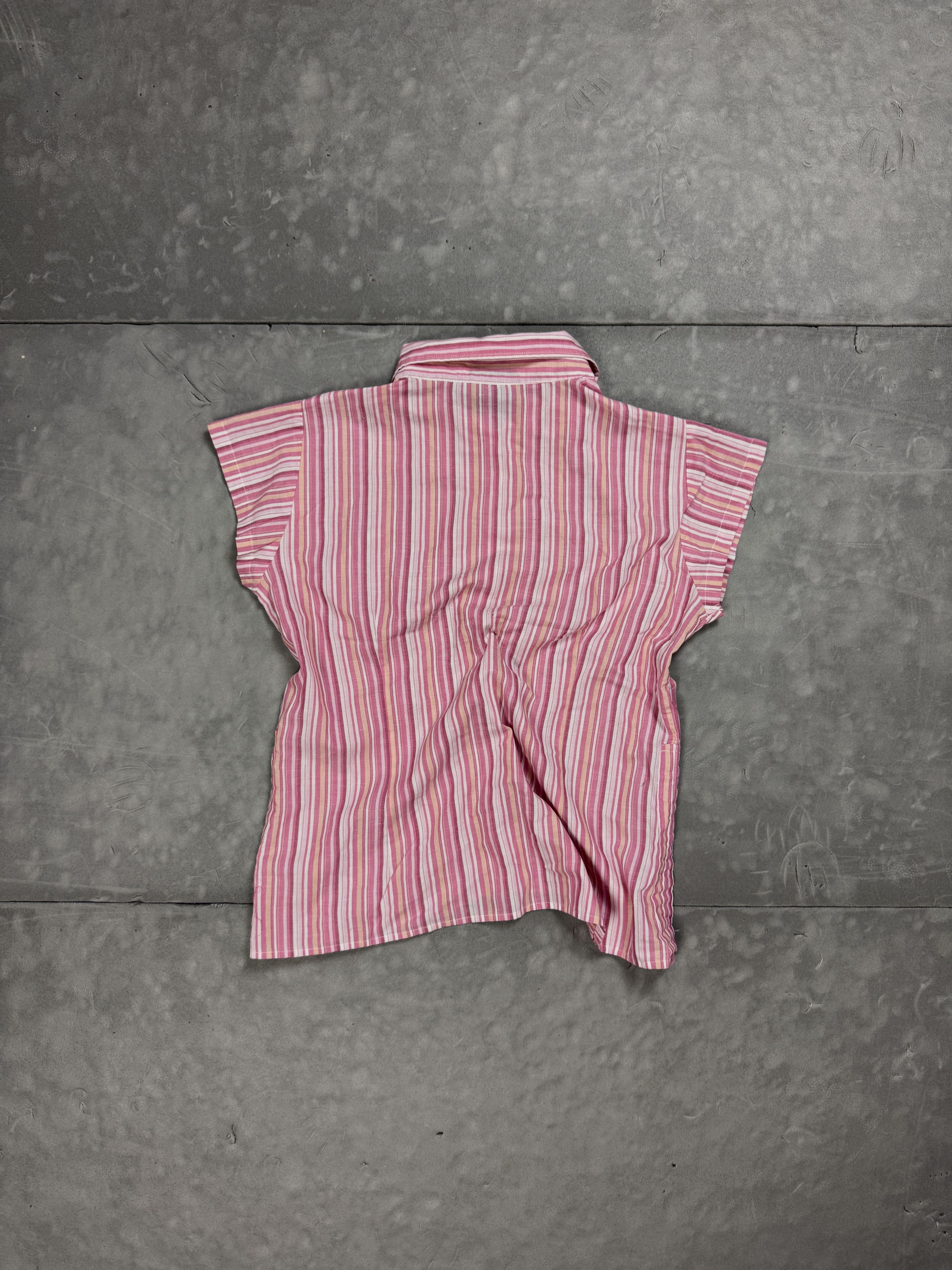 Vintage Vintage y2k striped pink shirt formal coquette retro Size S / US 4 / IT 40 - 2 Thumbnail