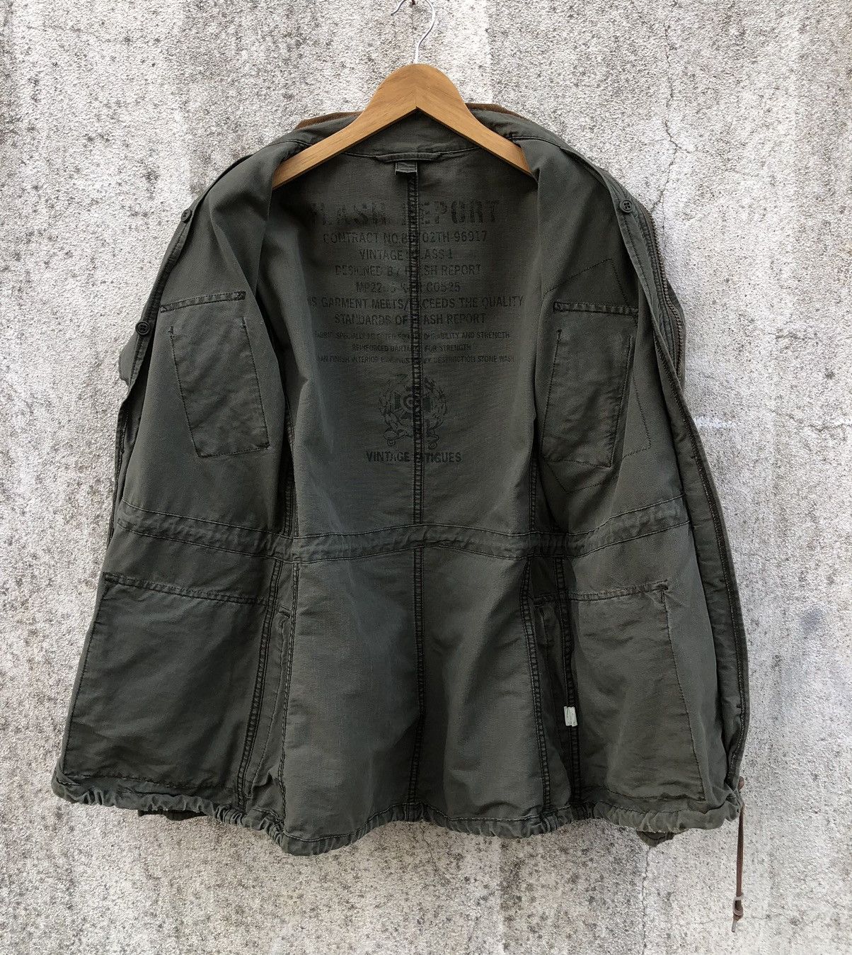 Vintage Vintage Fatigues Flash Report Military Army Combat Jacket Size US M / EU 48-50 / 2 - 12 Thumbnail