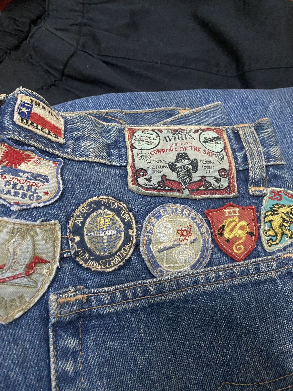 Avirex Vintage 80s 90s Avirex Cowboys Of The Sky Jeans Size US 32 / EU 48 - 6 Thumbnail