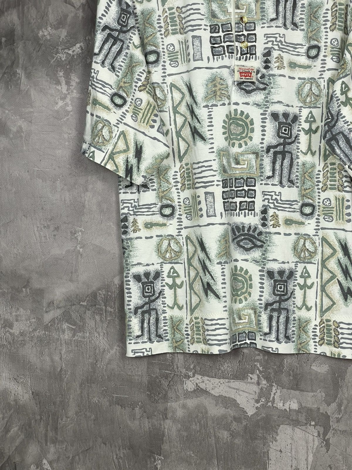Levi's × Levi's Vintage Clothing × Vintage Levis Vintage Multilogo Crazy Early 70s Very Rare T shirt Size US M / EU 48-50 / 2 - 5 Thumbnail