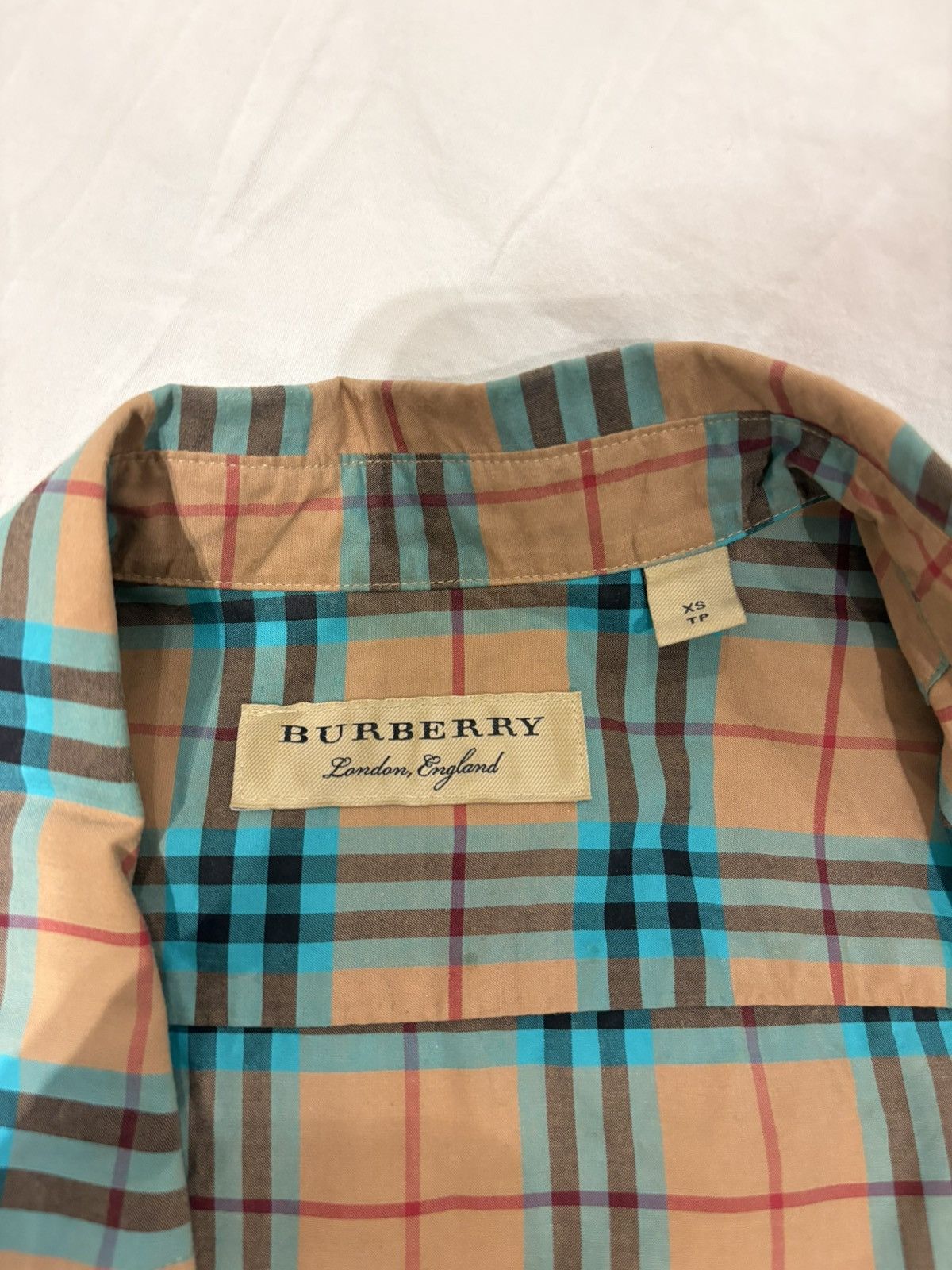 Burberry Burberry mens shirt blue/beige Size US XS / EU 42 / 0 - 3 Thumbnail