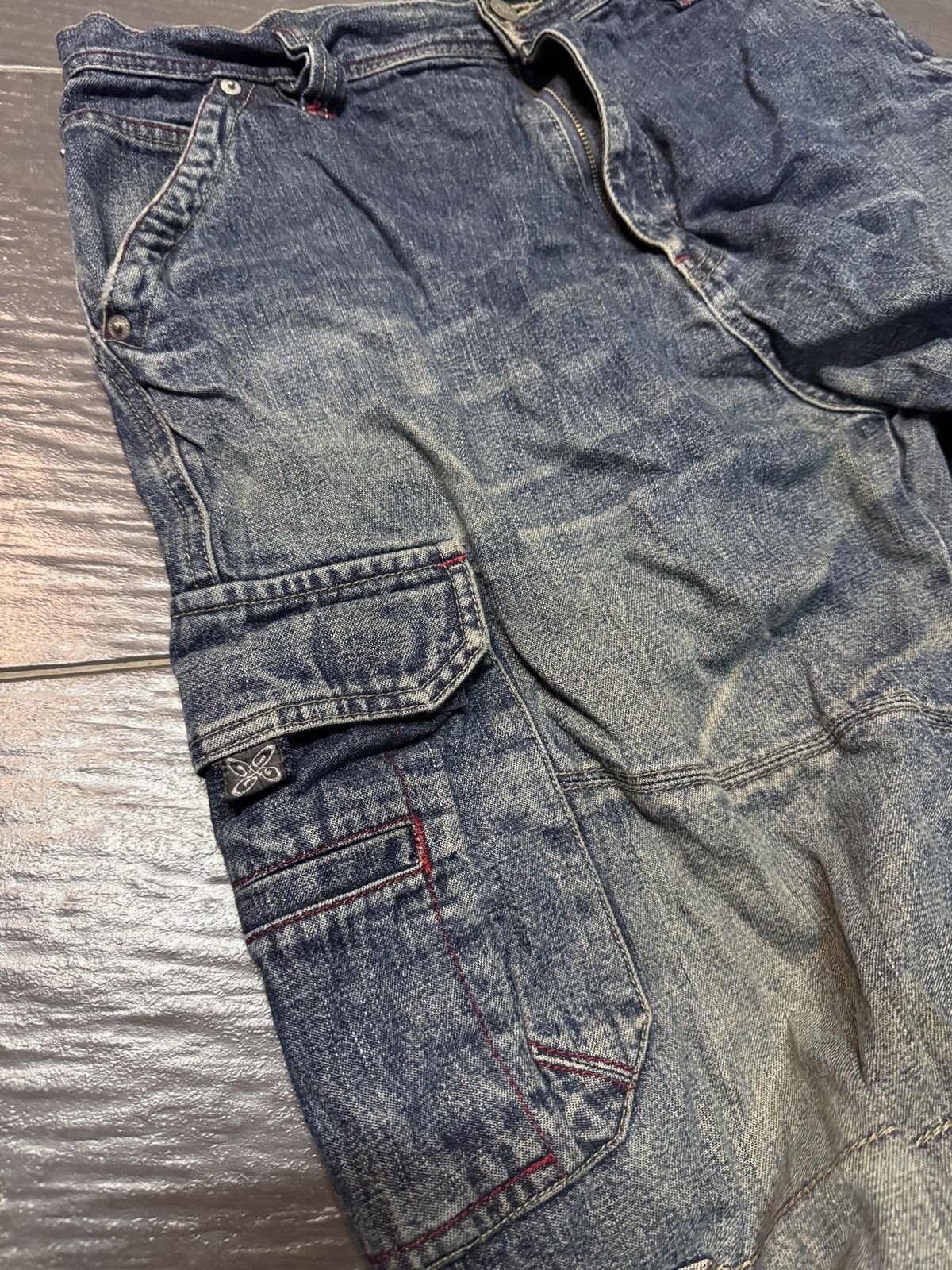 JNCO Vintage Piko baggy with rivet jeans Size US 35 - 5 Thumbnail