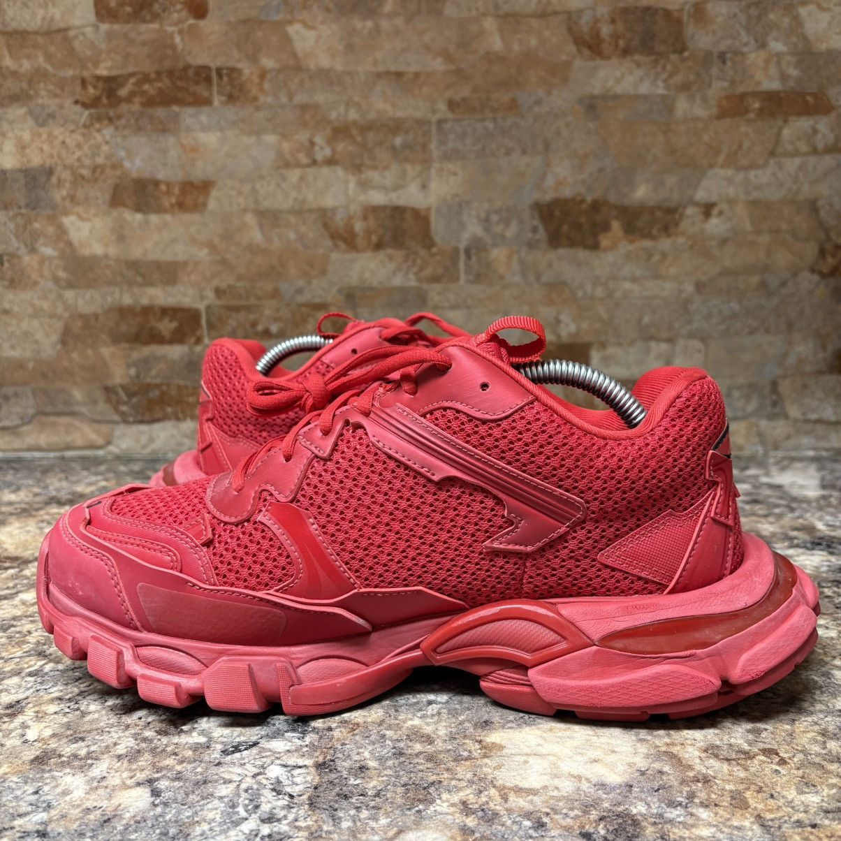 Balenciaga Balenciaga Track 3 Distressed Sneaker Red Size US 8 / EU 41 - 8 Thumbnail