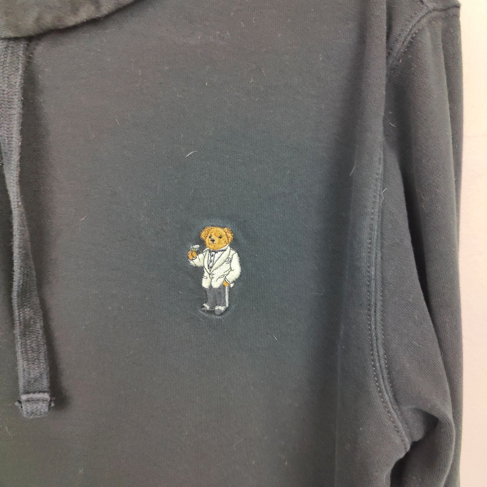 Polo Ralph Lauren Polo Ralph Lauren Tuxedo Bear Hoodie Mens Medium Black Size US M / EU 48-50 / 2 - 2 Thumbnail