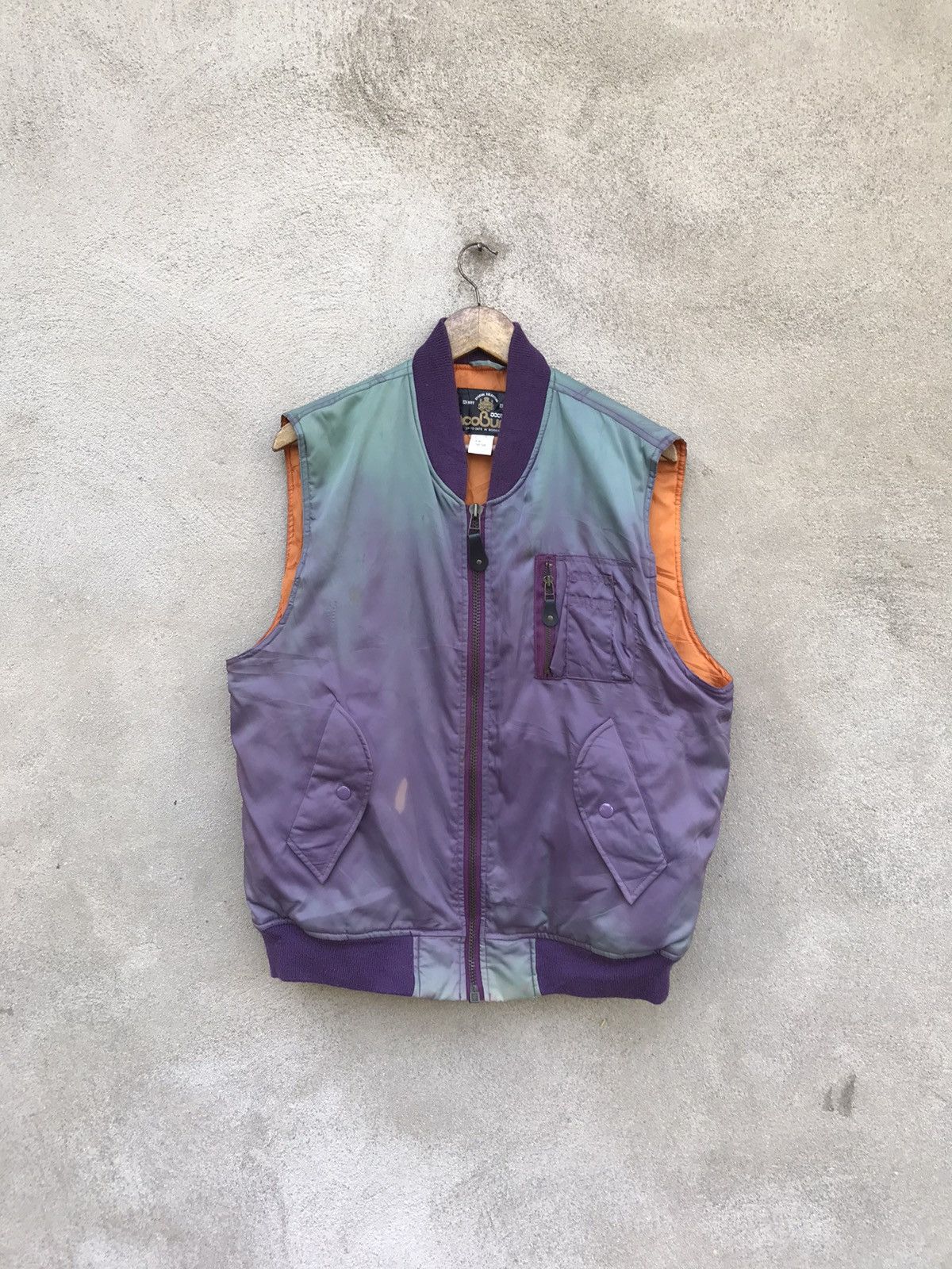 Vintage ICO BUN BOMBER ALPHA INDUSTRIES FADED JACKET WINTER WEAR Size US L / EU 52-54 / 3 - 4 Thumbnail