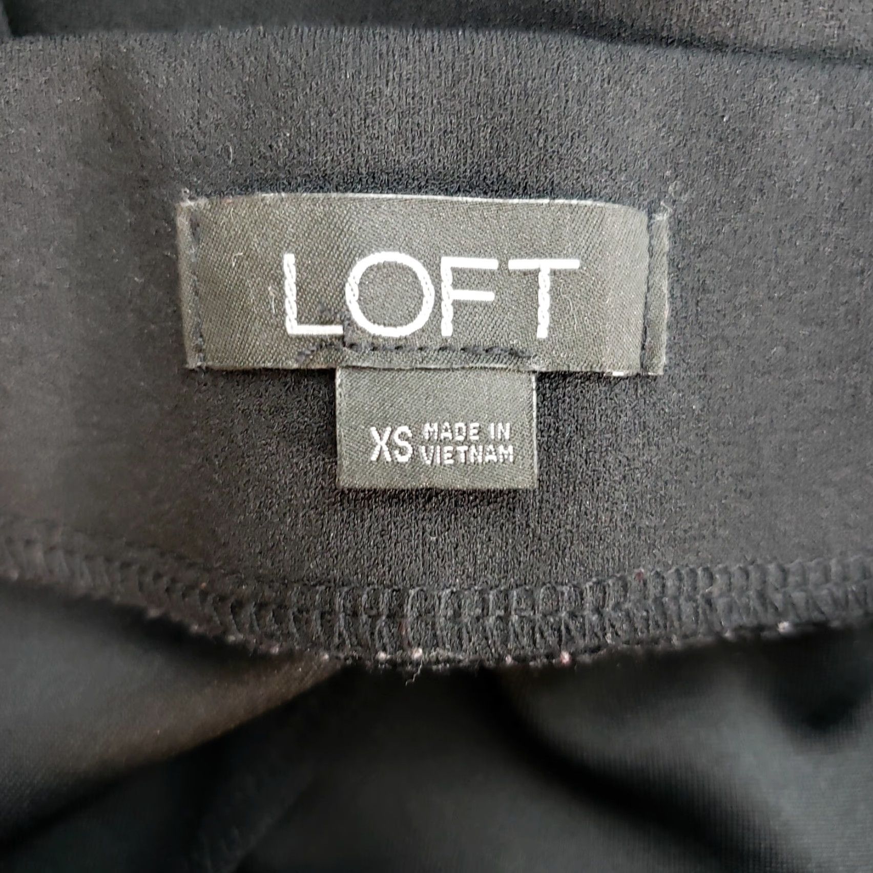 Ann Taylor Ann Taylor LOFT Womens Cropped Pants XS Black Pull On Mid Rise Pants Size 26" / US 2 / IT 38 - 7 Thumbnail