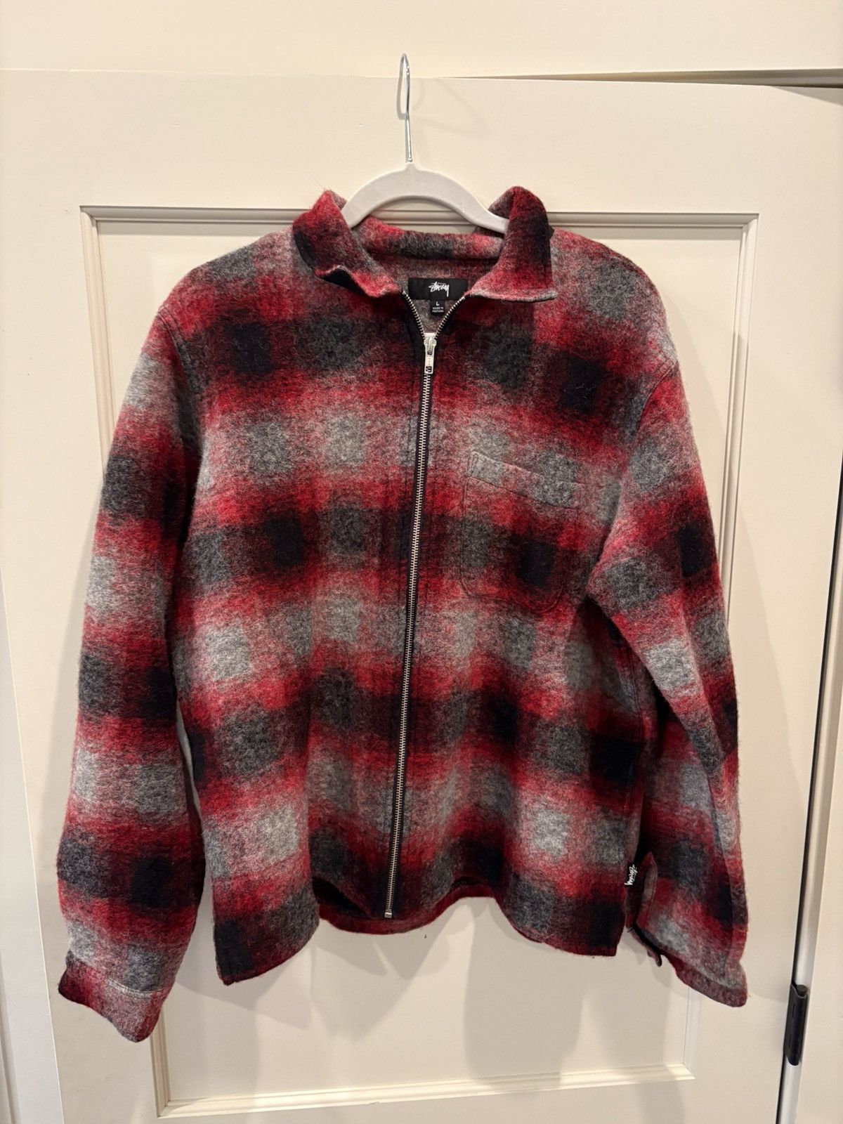 Stussy Stussy Plaid Sherpa Fleece Zip-Up Wool Jacket Large Size US L / EU 52-54 / 3 - 1 Thumbnail