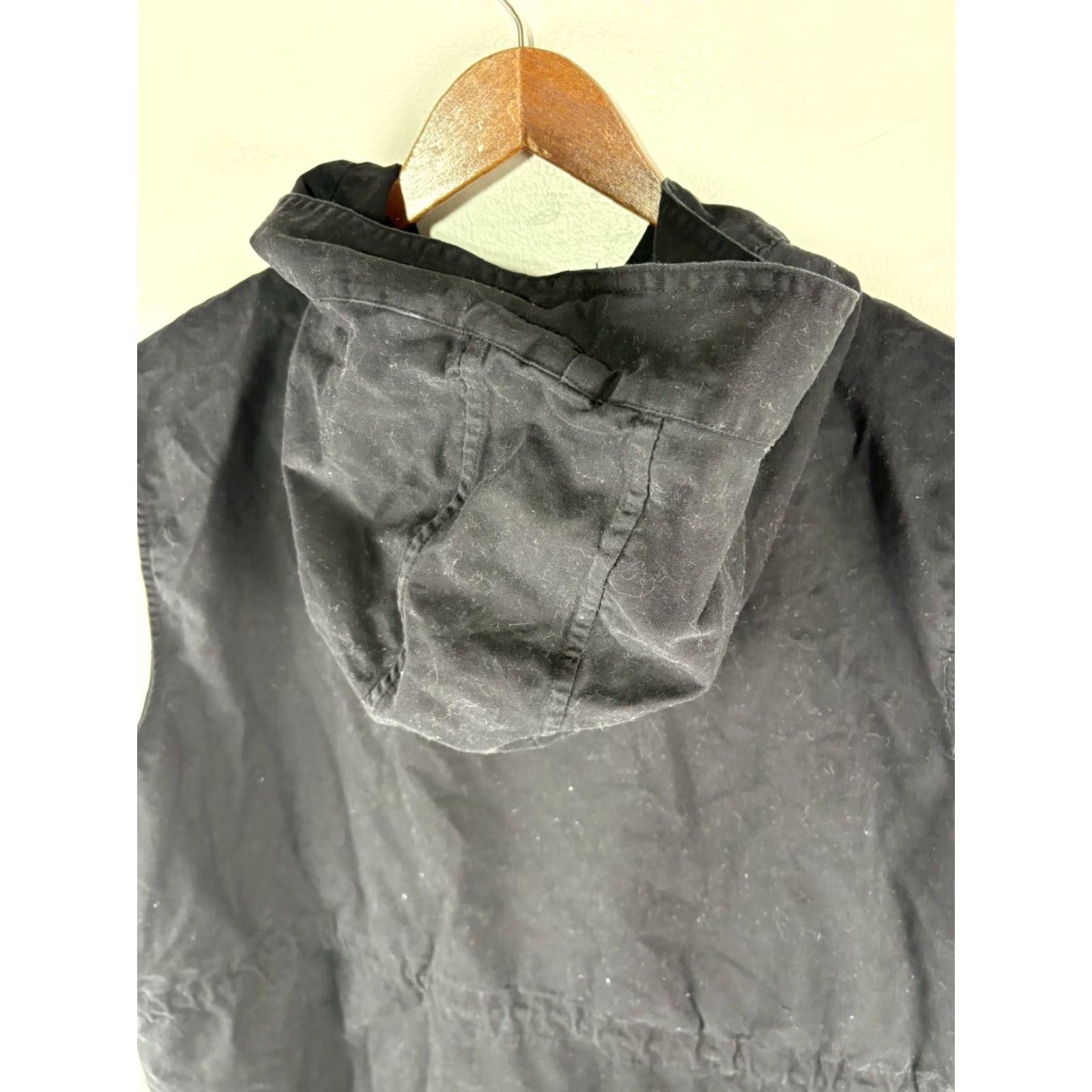 Vintage VINTAGE Zenana Outfitters Utility Vest Women’s Cotton Hooded Sleeveless Size 1X Black Casual Travel Workwear Size XL / US 12-14 / IT 48-50 - 6 Thumbnail