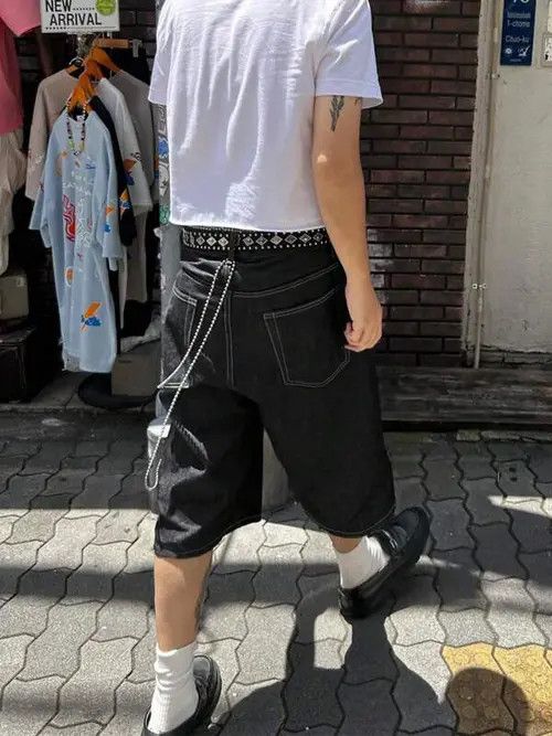 Japanese Brand × Vintage VINTAGE jeans jorts Y2K denim shorts Size US 32 / EU 48 - 3 Thumbnail
