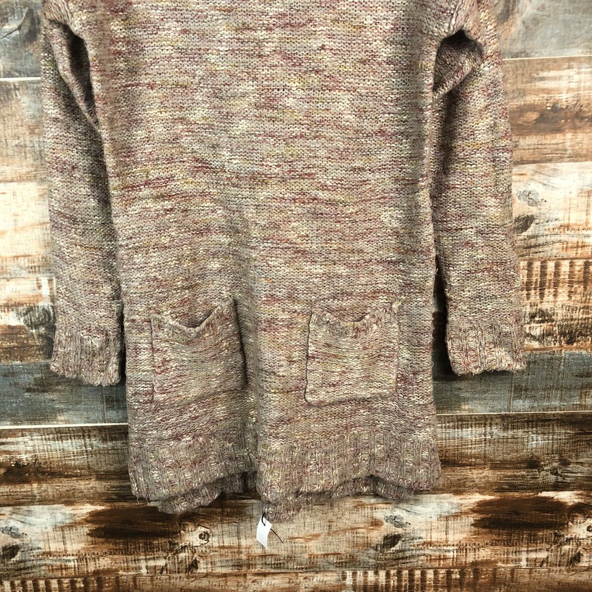 GU × Homespun Knitwear DL GU Brown Vintage Knitwear #C498 Size M / US 6-8 / IT 42-44 - 6 Thumbnail