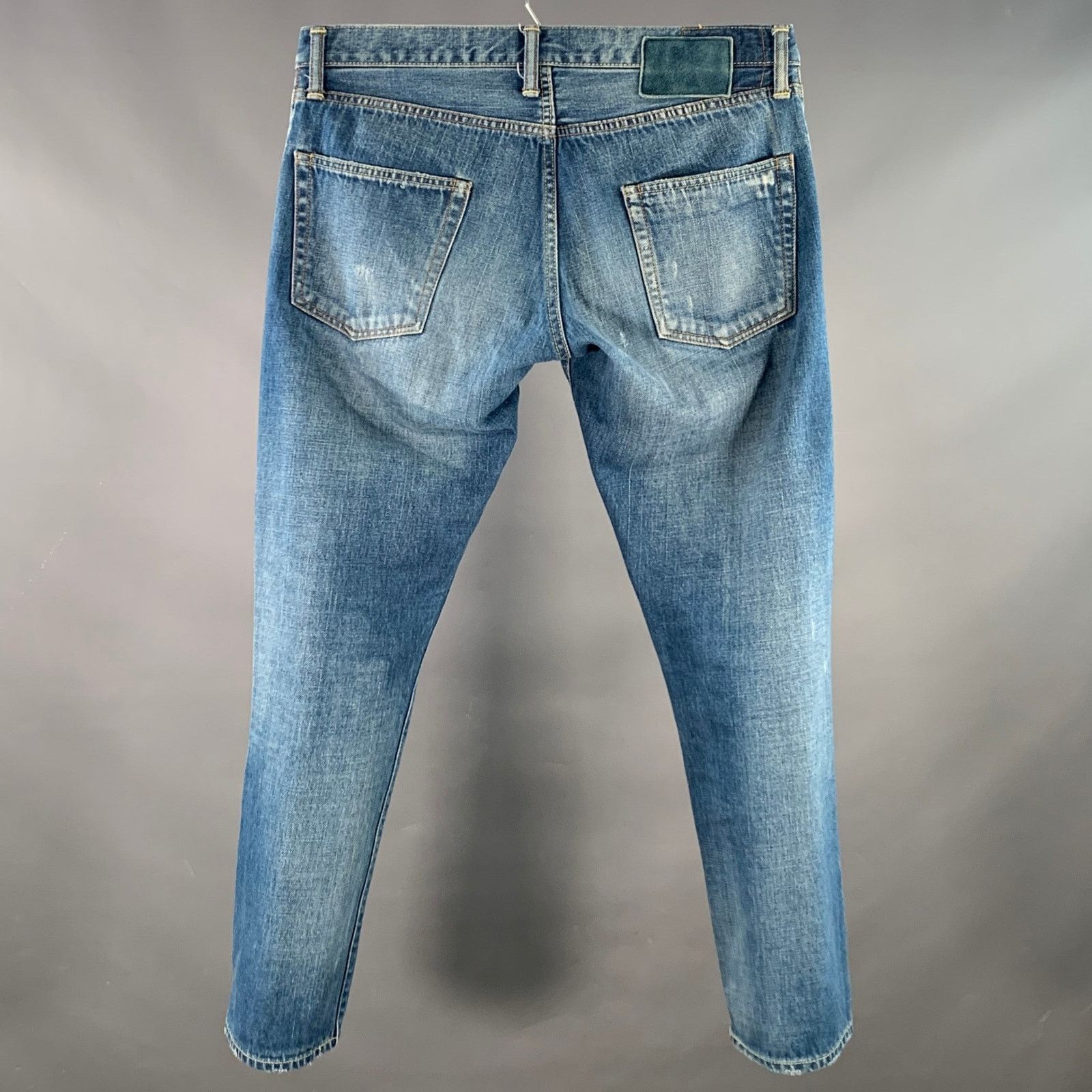 Visvim Social Sculpture 10D5 Blue Distressed Cotton Selvedge Button Size US 34 / EU 50 - 2 Thumbnail