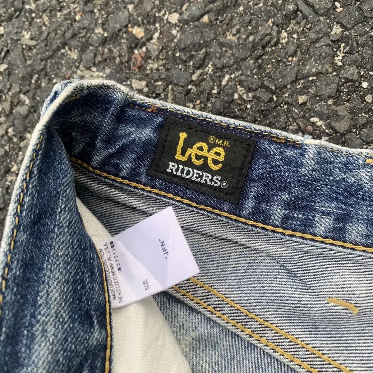 Lee Vintage Lee Riders Jeans BlueWash Distressed Denim Pants W32 Size US 32 / EU 48 - 7 Thumbnail