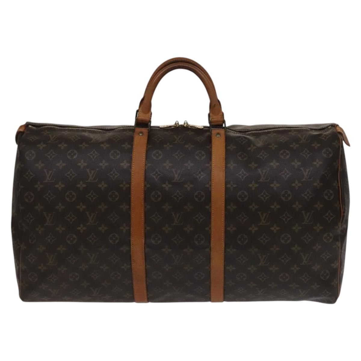 Louis Vuitton Keepall 60 Brown Canvas Travel Bag (Pre-Owned) Size ONE SIZE - 1 Thumbnail