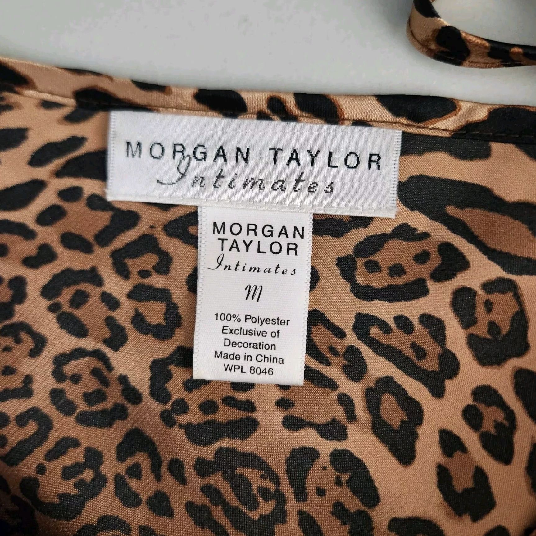 Vintage Morgan Taylor Intimates Womens Satin Leopard Print Slip Dress M-Size Size M / US 6-8 / IT 42-44 - 6 Thumbnail