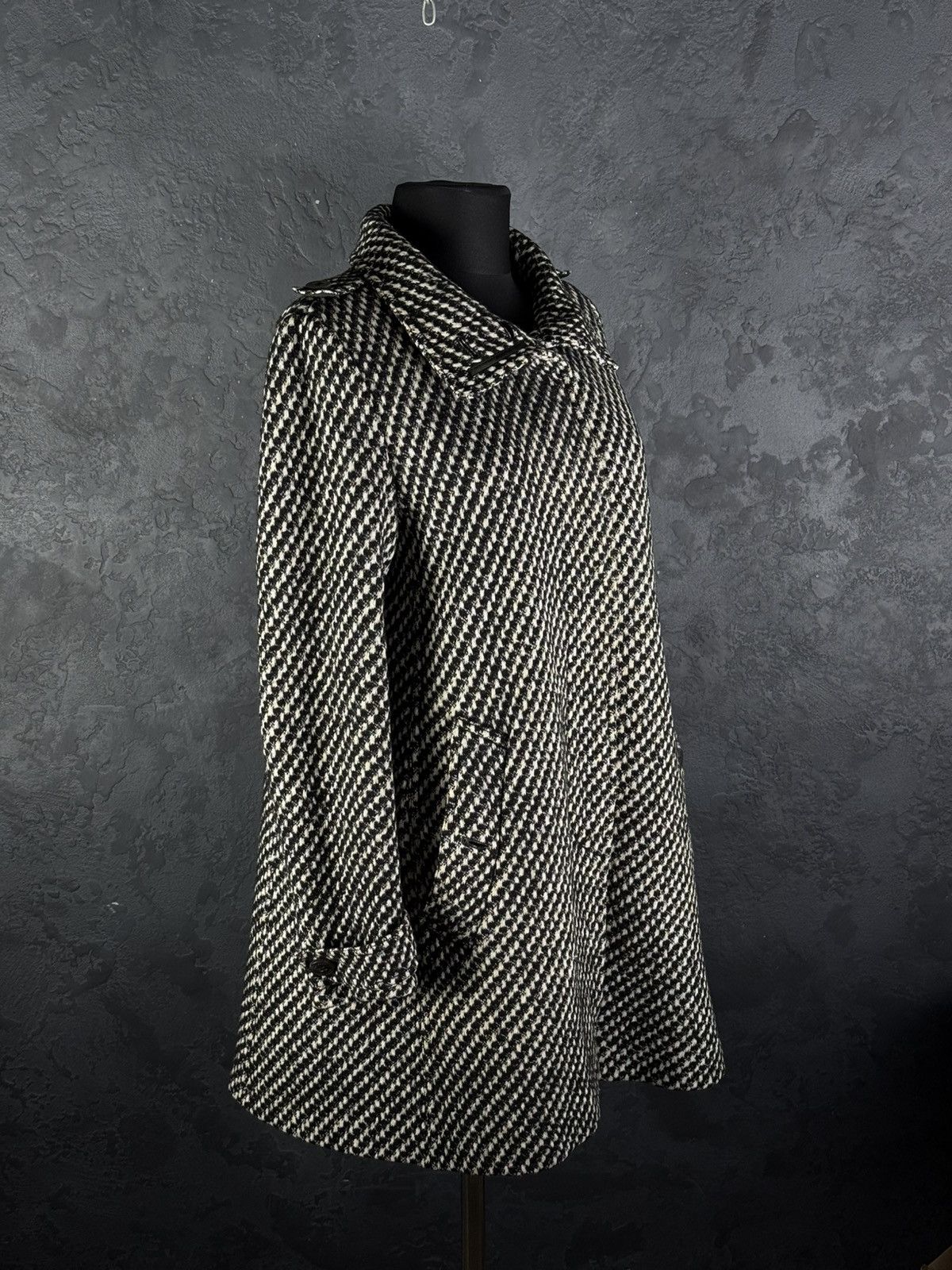 Burberry Prorsum Burberry Prorsum Women’s Wool Coat Houndstooth Size M / US 6-8 / IT 42-44 - 14 Thumbnail