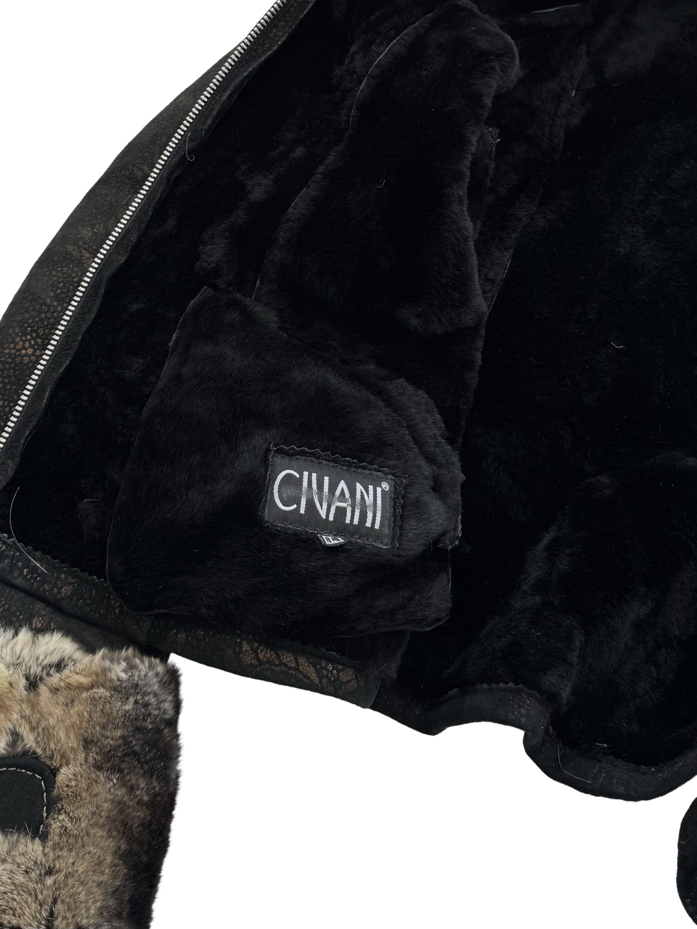 Vintage Vintage Real Sheepskin Cropped Jacket With Straps Size L / US 10 / IT 46 - 13 Thumbnail
