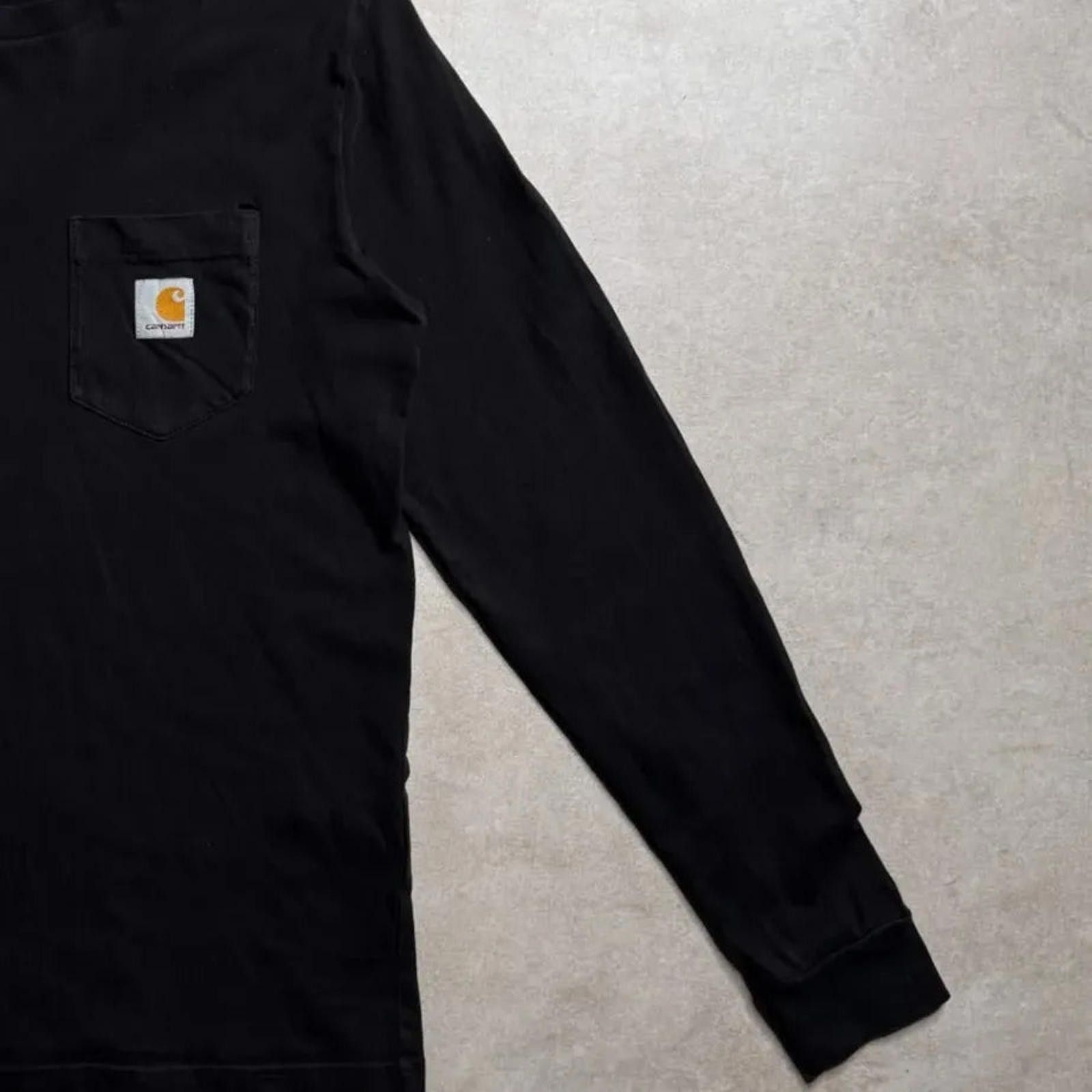 Carhartt Vintage Carhartt Black Long Sleeve T-Shirt - XXS Size US M / EU 48-50 / 2 - 5 Thumbnail