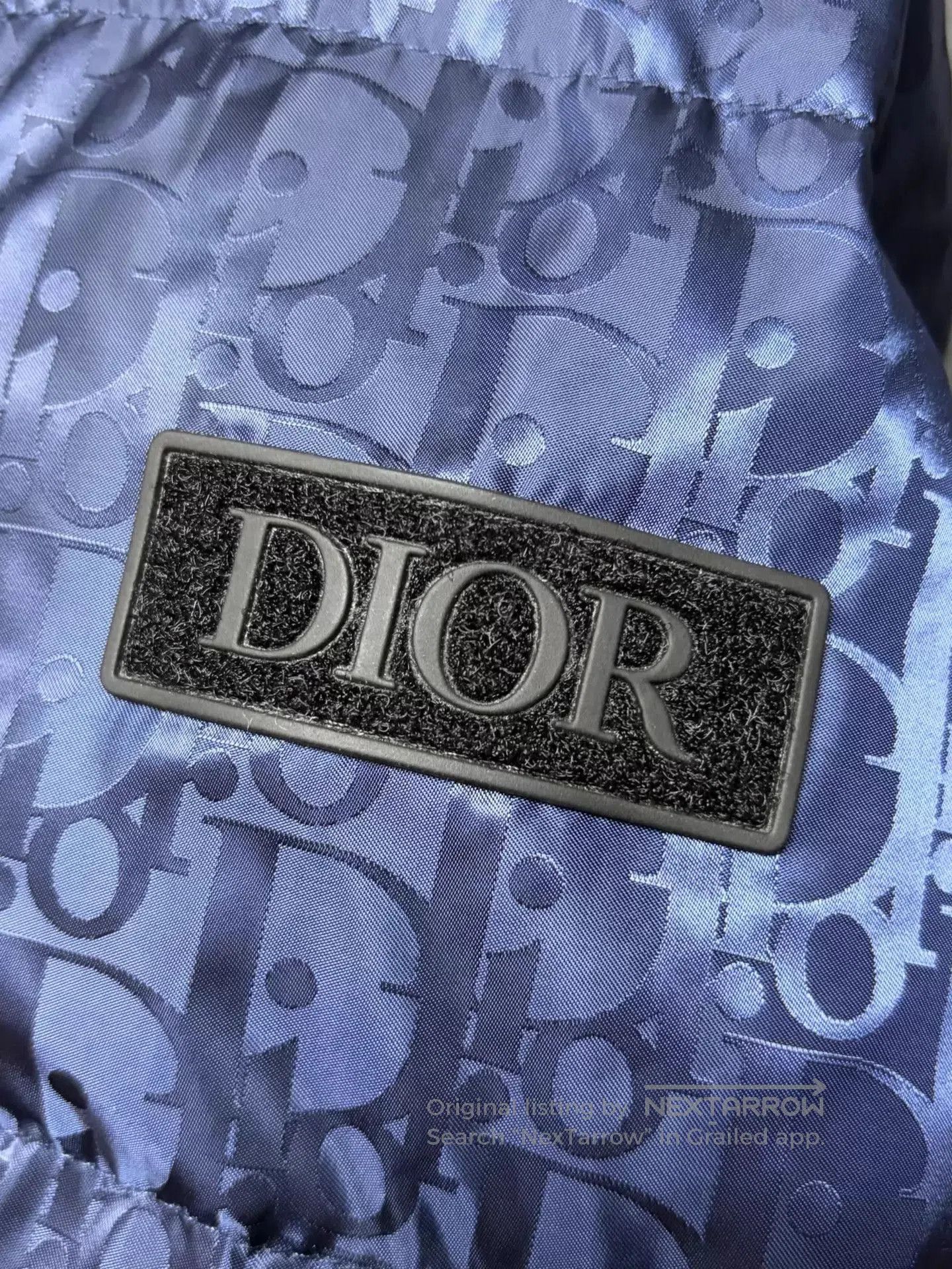 Dior Blue Quilted Puffer Jacket with Zip Closure. Size US S / EU 44-46 / 1 - 7 Thumbnail
