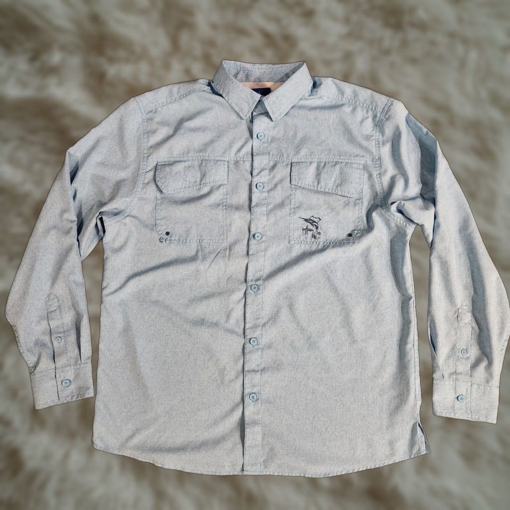 Guy Harvey Guy Harvey Shirt Mens Large Blue Marlin Button-Down Saltwater Fishing AFTCO Size US L / EU 52-54 / 3 - 1 Thumbnail