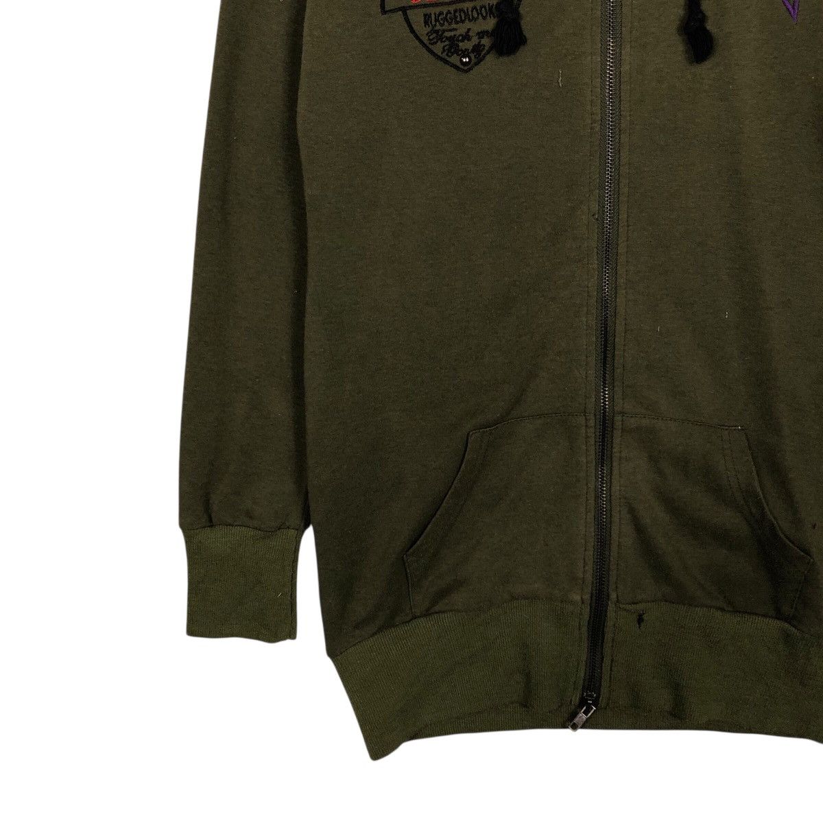 Japanese Brand Culture Wide Olive Punk Stud Hooded Sweatshirt Size US M / EU 48-50 / 2 - 5 Thumbnail