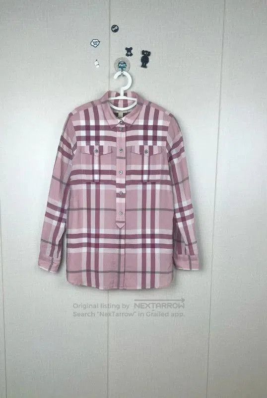 Burberry Burberry Pink Cotton Women's Shirt S Size. Size S / US 4 / IT 40 - 1 Thumbnail