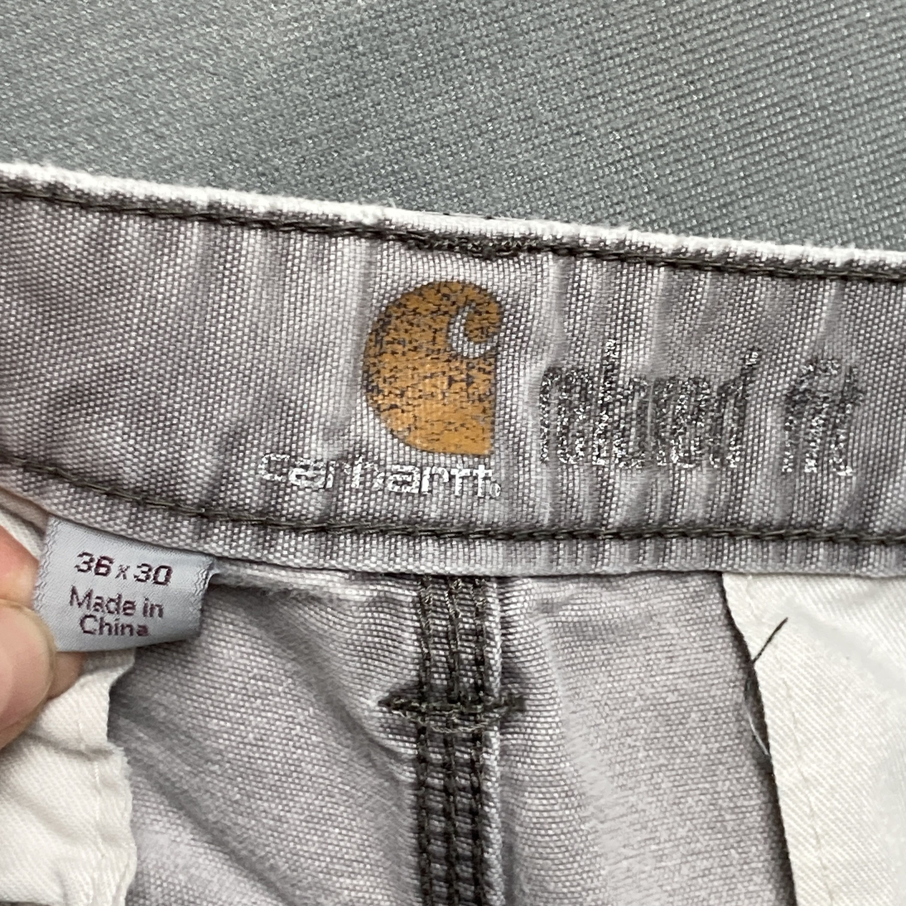 Carhartt Carhartt 36x30 Gray 100% Cotton Canvas Cargo Pants Thrashed Size US 36 / EU 52 - 13 Thumbnail