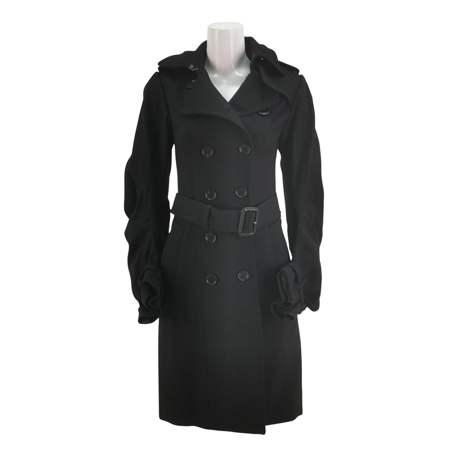Burberry Burberry Double Breasted Wool Coat IT 34 Size XXS / US 00 / IT 34 - 1 Thumbnail
