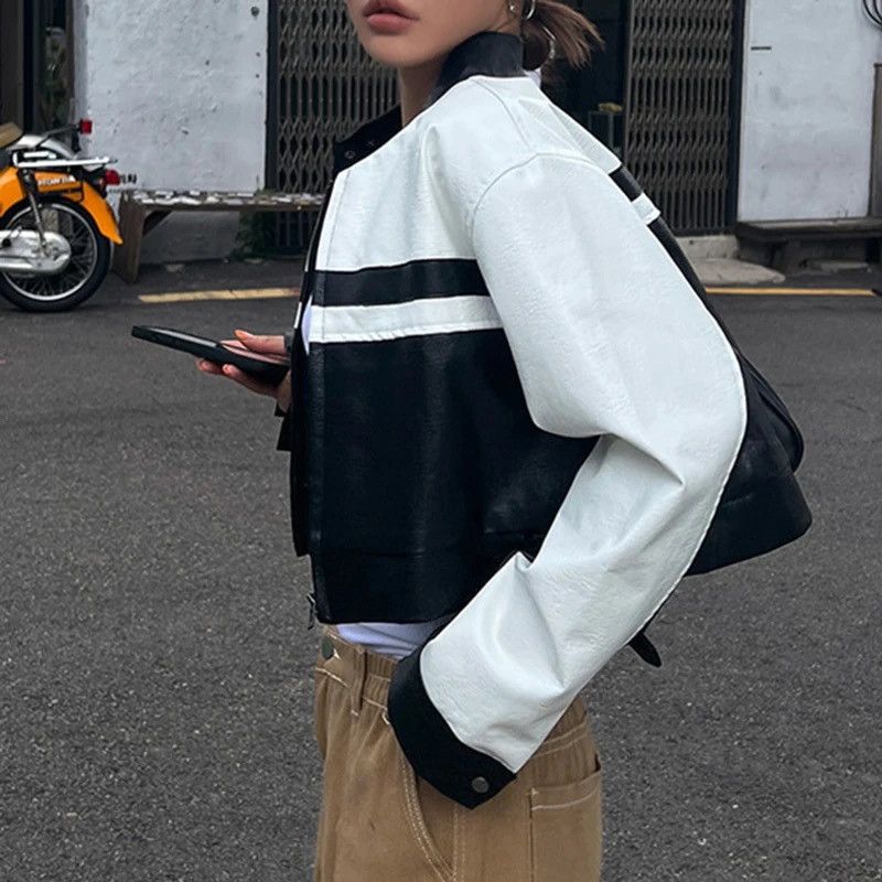 Japanese Brand × Vintage Biker Leather Jacket Vintage 90s Size S / US 4 / IT 40 - 10 Thumbnail